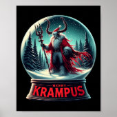Merry Krampus Krampus kommt in die Stadt Xmas Horr Poster (Vorne)