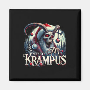 Merry Krampus Krampus kommt nach Town Horror Chr Magnet