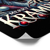 Merry Krampus Krampus kommt nach Town Horror Chr Poster (Ecke)