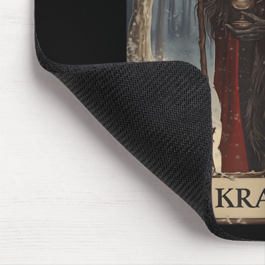 Merry Krampus Pajama Funny Christmas Horror Ugly S Mousepad (Ecke)