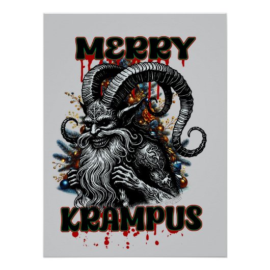 Merry Krampus Poster (Vorderseite)