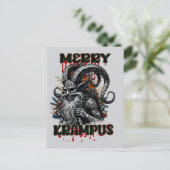 Merry Krampus Postkarte (Stehend Vorderseite)