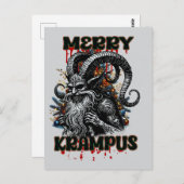 Merry Krampus Postkarte (Vorne/Hinten)