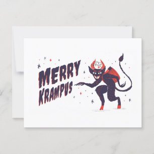 Merry Krampus Postkarte