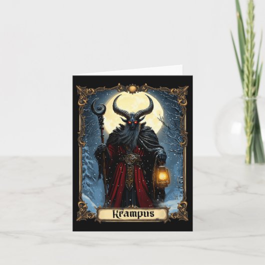 Merry Krampus Tarot Card Weihnachts-Horror Ugly Sw Karte (Vorderseite)
