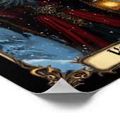 Merry Krampus Tarot Card Weihnachts-Horror Ugly Sw Poster (Ecke)