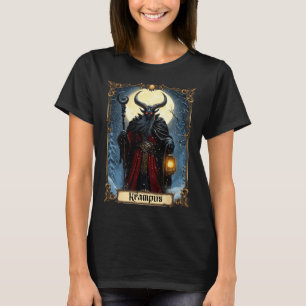 Merry Krampus Tarot Card Weihnachts-Horror Ugly Sw T-Shirt