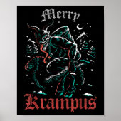 Merry Krampus Weihnachts Weihnachts-Horror Ugly Ev Poster (Vorne)