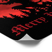 Merry Krampus Weihnachts Xmas Horror Ugly Sweater  Poster (Ecke)