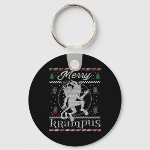 Merry Krampus Weihnachts Xmas Horror Ugly Sweater  Schlüsselanhänger