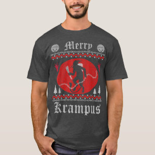 Merry Krampus Weihnachts Xmas Horror Ugly Sweater T-Shirt