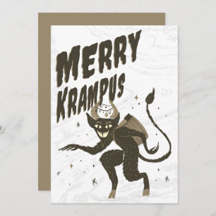 Merry Krampus Weihnachtskarte Feiertagskarte