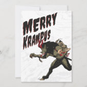 Merry Krampus Weihnachtskarte Feiertagskarte (Vorderseite)