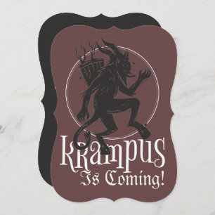 Merry Krampus Weihnachtskarte Feiertagskarte