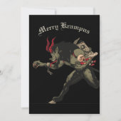 Merry Krampus Weihnachtskarte Feiertagskarte (Vorderseite)