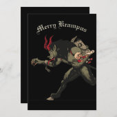 Merry Krampus Weihnachtskarte Feiertagskarte (Vorne/Hinten)