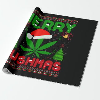 Merry Kushmas Funny Christmas Geschenkpapier