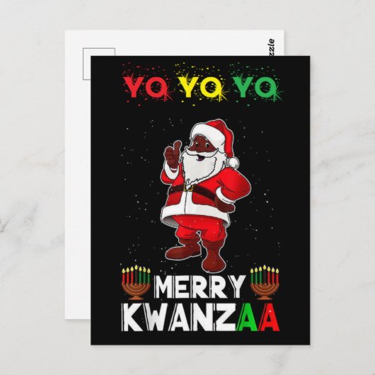 Merry Kwanzaa Karenga Postkarte (Vorne/Hinten)