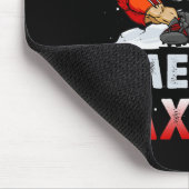 Merry Laxmas-hässliche Weihnachtslacrosse Santa Re Mousepad (Ecke)