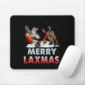 Merry Laxmas-hässliche Weihnachtslacrosse Santa Re Mousepad (Mit Mouse)