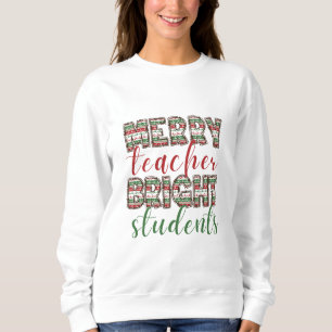 Merry Lehrer Bright Schüler Weihnachts-T - Shirt