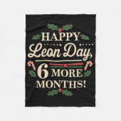 Merry Leon Day Weihnachten Ckwards Funny Christmas Fleecedecke (Vorderseite)