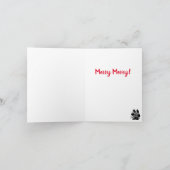 Merry Leonberger Weihnachtskarte Feiertagskarte (Innenseite)