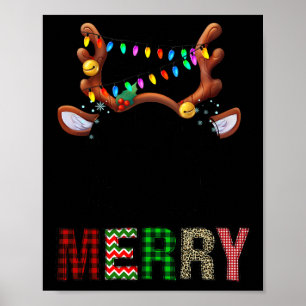 Merry leopard pajama Frauen chaotischen Knospen Re Poster