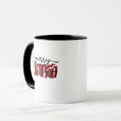Merry Librarian Christmas Book Lover Library Tasse (Vorderseite Links)