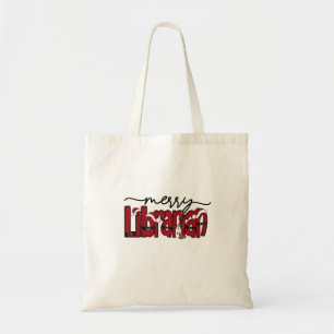 Merry Librarian Christmas Book Lover Library Tragetasche