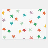 MERRY LIEBE JOY | FARBENE WEIHNACHTSMITTEL GESCHENKPAPIER SET (Vorderseite)