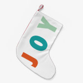 MERRY LIEBE JOY | FARBENE WEIHNACHTSMITTEL KLEINER WEIHNACHTSSTRUMPF (Vorderansicht (hängend))