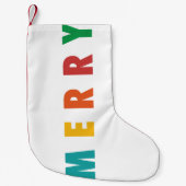 MERRY LIEBE JOY | FARBENE WEIHNACHTSMITTEL KLEINER WEIHNACHTSSTRUMPF (Vorderseite)