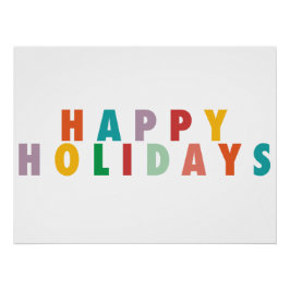 MERRY LIEBE JOY | FARBENE WEIHNACHTSMITTEL POSTER