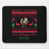 Merry Liftmas And A Happy New Rear Ugly Xmas Gym W Mousepad (Vorne)