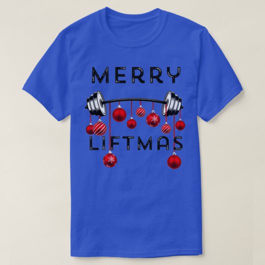 Merry LIftmas Christmas Gym Workout T-Shirt (Design vorne)