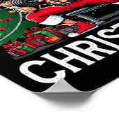 Merry Liftmas Funny Santa Xmas Gym Bodybuilding Ch Poster (Ecke)