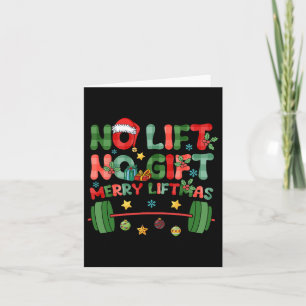 Merry Liftmas kein Lift Kein Weihnachten Geschenke Karte