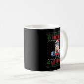 Merry Liftmas Ugly Christmas Santa Claus Gym Worko Kaffeetasse (VorderseiteRechts)