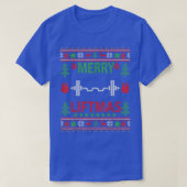 Merry Liftmas Ugly Christmas Sweater Gym Workout 2 T-Shirt (Design vorne)