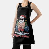 Merry Liftmas Weightlift der Santa Fitness Gym Schürze (InSitu)