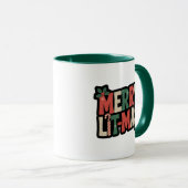 Merry Lit-mas Bookish Coffee Tasse (VorderseiteRechts)
