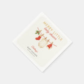 Merry Little Baby Clothesline Baby Dusche Serviette (Ecke)