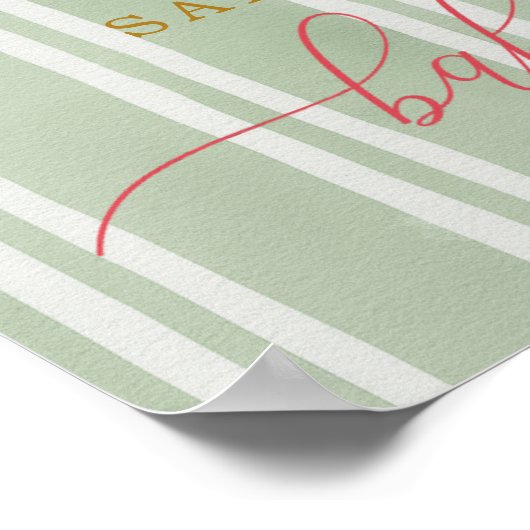 Merry Little Baby Dusche Begrüßungszeichen Poster (Ecke)