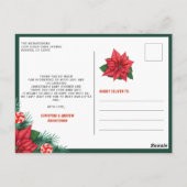 Merry Little Baby Dusche Custom Winter Danke Postkarte (Rückseite)