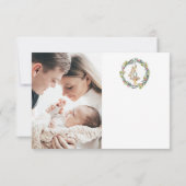 Merry Little Baby Dusche Personalisiert Dankeskarte (Rückseite)