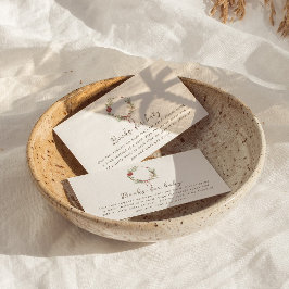 Merry Little Baby Dusche Red Bow Bouquet Umschließ Begleitkarte