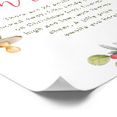 Merry Little Baby Dusche Schnuller Hunt Sign Poster (Ecke)