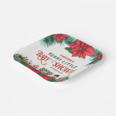 Merry Little Baby Dusche Weihnachtsgeschenk Winter Pappteller (Gewinkelt)