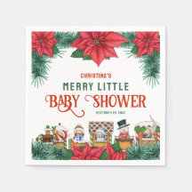 Merry Little Baby Dusche Weihnachtsgeschenk Winter